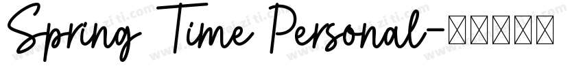 Spring Time Personal字体转换